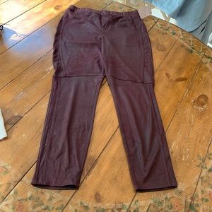 Free people vegan leather stretch pants